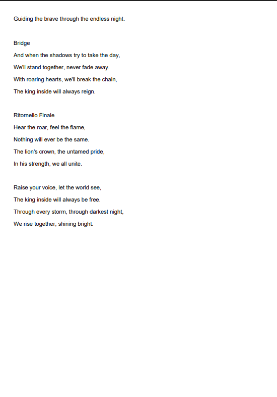 Song: The Lion King Rises